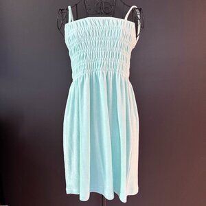 Ocean Drive Aqua Blue Beach Cover up Tank Dress